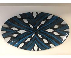 Nador Noir Servierplatte, oval, Melamin, 52 x 30 cm