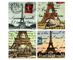 CoasterStone as2710 saugfähig Untersetzer, Sportschuhe, Paris, Set von 4