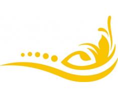 INDIGOS Wandtattoo, Vinyl, Gold, 80 x 45 cm