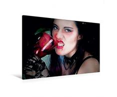 Premium Textil-Leinwand 120 cm x 80 cm quer, Ein Motiv aus dem Kalender Legende Vampire | Wandbild, Bild auf Keilrahmen, Fertigbild auf echter Leinwand, Leinwanddruck: Drinkend (CALVENDO Menschen);CALVENDO Menschen