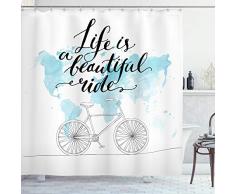 ambesonne Polyester-Decor Kollektion-Badezimmer Dusche Vorhang, Textil, Multi 5, 69W x 84L