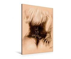 Calvendo Premium Textil-Leinwand 60 cm x 90 cm hoch, Sexy in Dessous | Wandbild, Bild auf Keilrahmen, Fertigbild auf echter Leinwand, Leinwanddruck: Erotik PastellgemÃ¤lde Menschen Menschen