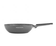 H&H 730771 Everyday Borghese Wok 1 Antihaftgriff 28 cm Induktion, Aluminium