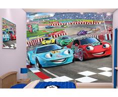 Walltastic Rennfahrer, Tapete, Wandbild, Paper, bunt, 52.5 x 7 x 18.5 cm