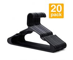 HOUSE DAY Kleiderbügel aus Kunststoff für den Haustag, 50 Stück 20 Black