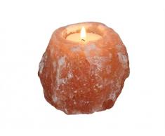 HIMALAYA SALT DREAMS - Salzkristall Teelichthalter Rock ca. 500 g, natural shape