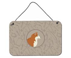 Carolines Treasures Akita in The Kitchen Tür-Aufhänger, Wanddekoration, mehrfarbig