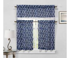 Duck River Textile Geo Maschinenwaschbar in kaltem Wasser, nur chlorfreie Bleichmittel verwenden, bei niedriger Temperatur trocknen und bei Bedarf warm bügeln, Multi, 58x15 (1 29x36 (2 Pieces)