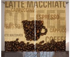 Colorful Vorhänge von der ambesonne, Collage of Tasty Macarons Delicious French Desert Servietten Dots Küche Thema, Wohnzimmer Schlafzimmer Fenster Drapes 2 Panel Set, multicolor, Textil, Multi 16, 108W x 84L