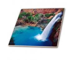 3dRose CT 209093 _ 4 USA, Arizona, Havasupai Reservation. Havasu Stürzen in der Grand Canyon. -Ceramic Fliesen, 30,5 cm