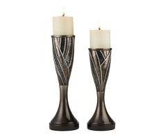 OK Beleuchtung 30,5 cm & 35,6 cm H lelei Kerzenhalter Set (Kerzen enthalten)