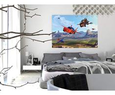 AG Design FTDm 0705 Disney Cars, Papier Fototapete Kinderzimmer- 160x115 cm - 1 Teil, Papier, multicolor, 0,1 x 160 x 115 cm
