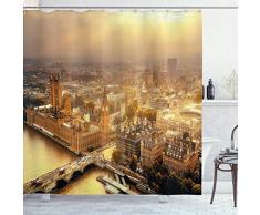 ambesonne Decor collectionshower Vorhang Set mit Haken, Textil, Multi 10, 69W x 70L