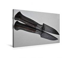 Premium Textil-Leinwand 75 cm x 50 cm quer V- Flak Jagdmesser 360 Lagen, v. Kilian Kreutz