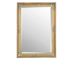 FRAMES BY POST Großer Wandspiegel für Friseure und Friseure, klassischer Rahmen, Antik-Design, verziert, Shabby Chic, ca. 66 x 92 cm, goldfarben