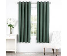 HPD BOCH-PL1605-63-GR Bellino Verdunkelungsvorhang mit Ösen, 160 cm, Jadite