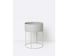 Ferm Living Plant Box Blumenkasten, Metall, hellgrau, 50cm