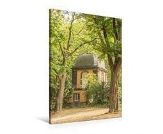 Premium Textil-Leinwand 60 x 90 cm Hoch-Format Zauberhaft historischer Küchengarten Pavillon auf dem Lindener Berg | Wandbild, HD-Bild auf Keilrahmen, Fertigbild auf hochwertigem Vlies, Leinwanddruck von Michael Speer
