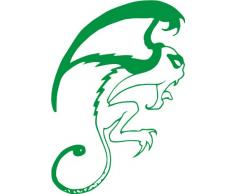 INDIGOS 4051095006848 Wandtattoo w072 Monster, 96 x 66 cm, grün