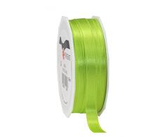 Präsent - SATIN Geschenkband - hellgrün - 25-m-Spule 10 mm