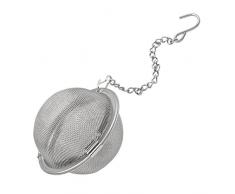 PEDRINI Gadget Filter Tee in Netz, Edelstahl, Silber