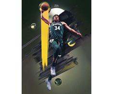 Kopoo Milwaukee Giannis Wandposter 12 x 18 (297 x 450 mm) Zimuge-1