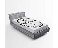 Ambesonne Sea Life Spannbettlaken, bunt, verschiedene Meeresbewohnungen und Pflanzen, Kritzelzeichnungen, Unterwasser-Elemente, weiche dekorative Stoff-Bettwäsche Rundum-Elastische Tasche, mehrfarbig Twin Multi 41