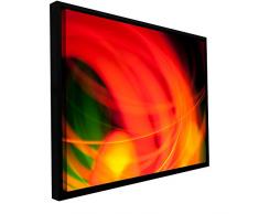 Artwall Kunstdruck auf Leinwand Revolver Ocelot Abstrakt Floater gerahmt 61 Leinwand Kunst 24x36