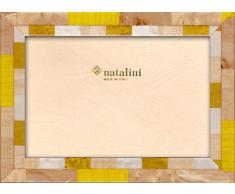 Natalini Nice GIALLOPC 13X18 Bilderrahmen mit Unterstützung für Tisch, Tulipwood, Gelb, 13 X 18 X 1,5