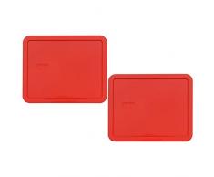 Pyrex 7212-pc 11 Tasse Rot Aufbewahrung Deckel für Glas Auflaufform rot