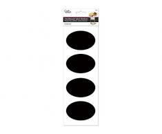 Craft Décor Kreidetafel Label Aufkleber X 4, 6,3 x 9,5 cm