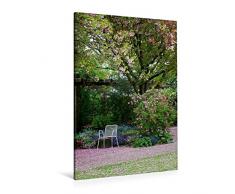 Premium Textil-Leinwand 80 x 120 cm Hoch-Format Ruhepause im Botanischen Garten, Augsburg, Deutschland | Wandbild, HD-Bild auf Keilrahmen, Fertigbild auf hochwertigem Vlies, Leinwanddruck von Martina Cross