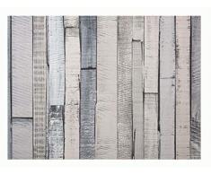 Glorex 6 1330 011 - Design Tapete, Holzmaserung grau / blau, ca. 120 x 53 cm, ideal zum Basteln und Dekorieren