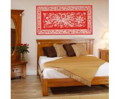 INDIGOS 4052166054942 Wandtattoo w295 Ornament, Vogel Wandaufkleber 120 x 61 cm, rot