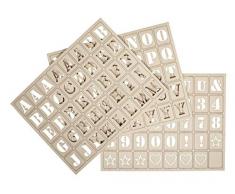 Rayher 62860505 Holz Ersat-Buchstaben für Letterboard, natur, 3 x 2,4 cm, 120 Stück, Großbuchstaben, Deko Buchstaben aus Holz, FSC zertifiziert
