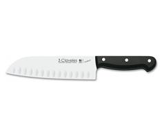 3 Claveles Forge - Santoku Küchenmesser geriffelt, 18 cm