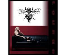 INDIGOS 4052166035125 Wandtattoo w161 Fliege,Tribal, Fantasy Wandaufkleber 120 x 84 cm, rosa