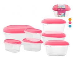 HOME 9667400 Set mit 8 Vorratsdosen mit Deckel