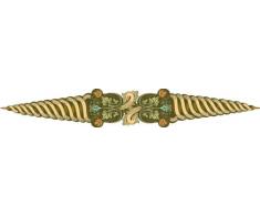 Indigos 4051719759617 Wandtattoo MF336 schÃ¶nes Ornament 96 x 14 cm