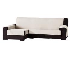 Eysa Bianca Nicht elastisch Sofa überwurf Chaise Longue 290 cm Links, frontalsicht, Baumwolle, 00-Ecru, 37 x 9 x 29 cm