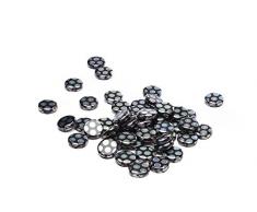 Unlimited 12 mm Perlen Glas Staubsauger mit Punkten, 50 Stück, Regenbogenfarben