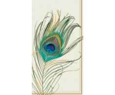 Ideal Home Serie 16 Count Deko Papier Servietten, Buffet, Pfauenfeder