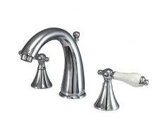 Nuvo Elements of Design es2971pl St. Regis Spültischmischbatterie 20,3 cm zu 40,6 cm breitgefächert WC Wasserhahn mit Messing Pop-Up, 5-1/5,1 cm poliert Chrom