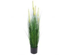 Leaf Premium Kunstpflanze mit Topf 100cm, 100 cm Gras