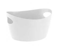 koziol Zuber 15 L Bottichelli L, Kunststoff, solid weiß, 41 x 48,5 x 23,5 cm