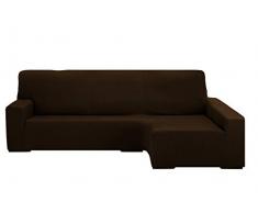 Martina Home Sofaüberwurf Chaiselongue, elastisch, Nairobi, Braun, rechts, 240-280 cm