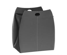 Gavemo PBAL50CC0012 Wäschekörbe, Leder, Anthrazit, 50 x 35 x 56 (H)