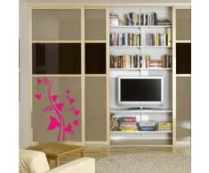 INDIGOS 4052166139762 Wandtattoo w649 schöne Blumen Wandaufkleber 120 x 92 cm, rosa