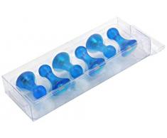 first4magnets™ Marine großen fruchtigen Skittle Magnet-Büro & Kühlschrank (19mm Durchmesser x 30mm hoch) (1 Packung mit 6), Metall, Silver, 25 x 10 x 3 cm, 6-Einheiten