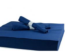 Abendessen Servietten – wie Reinigungstuch noch Einweg – aufgeklappt (250 ct) von simulinen..., Papier, blau, 41 x 41 cm